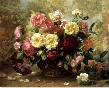 unknow artist Floral, beautiful classical still life of flowers.085 China oil painting art